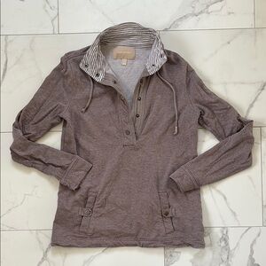 Banana Republic Quarter Button Sweatshirt